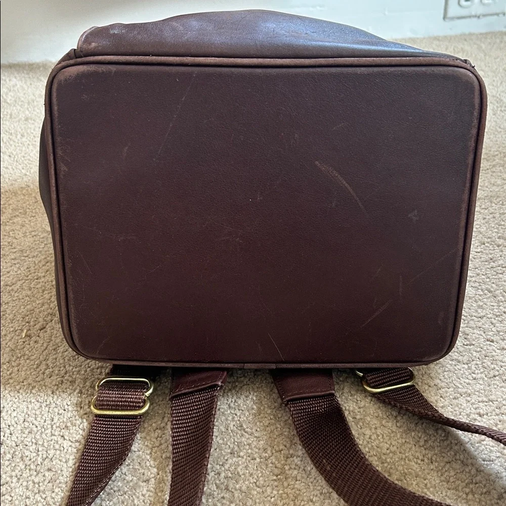 Coach Brown Leather Backpack - Picture 14 of 17